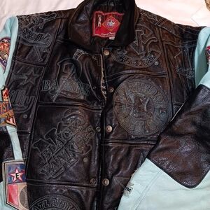 XXL negro league leather jacket vintage collectible